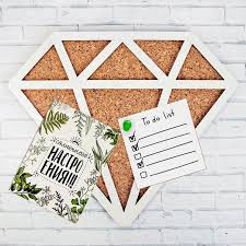 Korková doska "Diamant", biela, 26.5 x 22,5 cm Domova kúpiť on-line \ Home Decor - KupitPremium.today